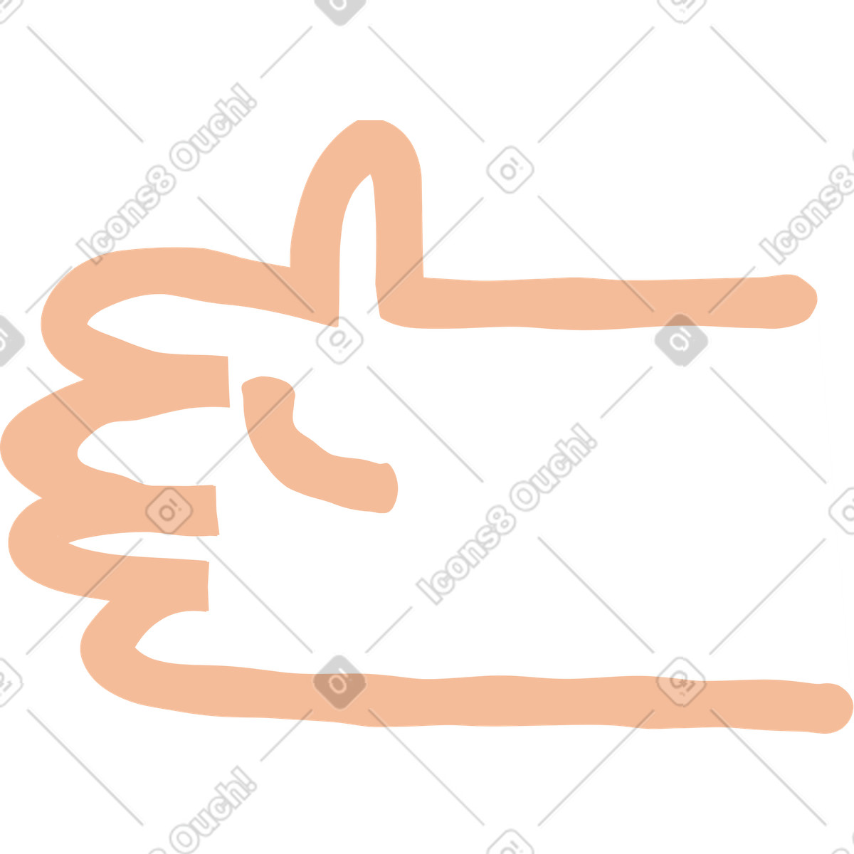 Illustration Main dans le style Stripy à télécharger aux formats PNG, SVG