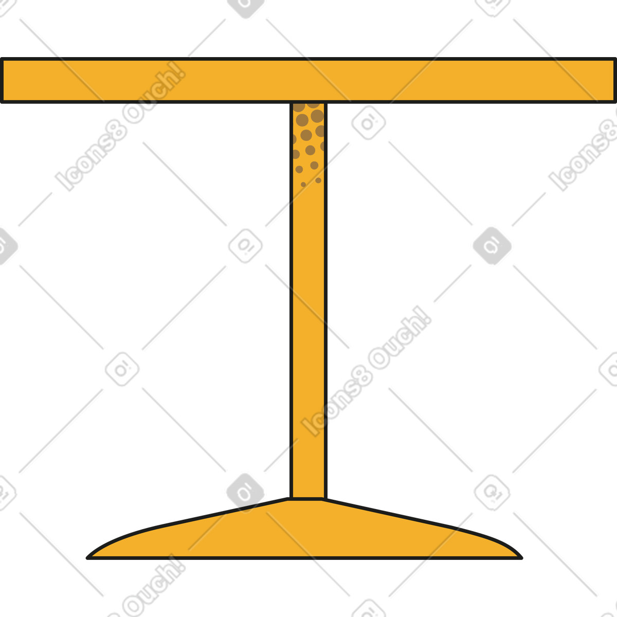 Rubber スタイルの Table のイラストをPNG、SVG形式でダウンロード