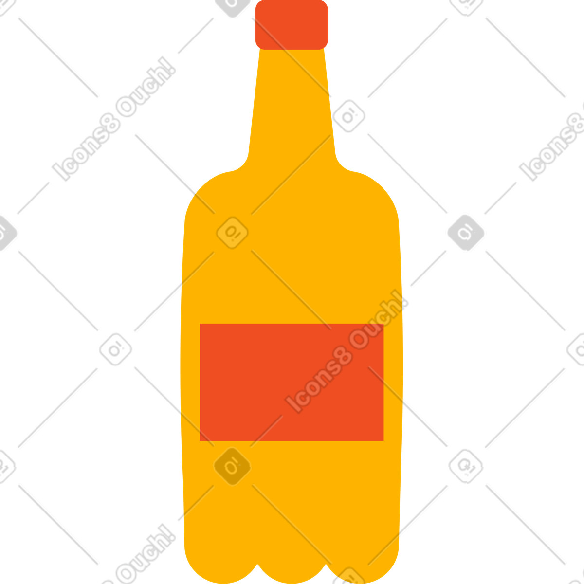 Flame スタイルの ボトル のイラストをPNG、SVG形式でダウンロード