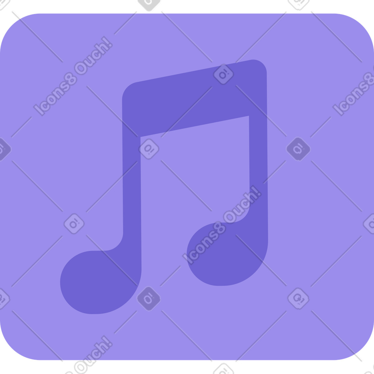 Illustration Icône de la musique dans le style Bright à télécharger aux formats PNG, SVG