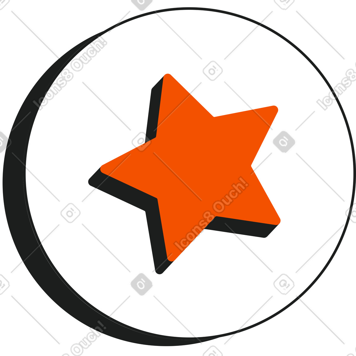 Sternblase-Illustration im Strict-Stil als Download in PNG, SVG