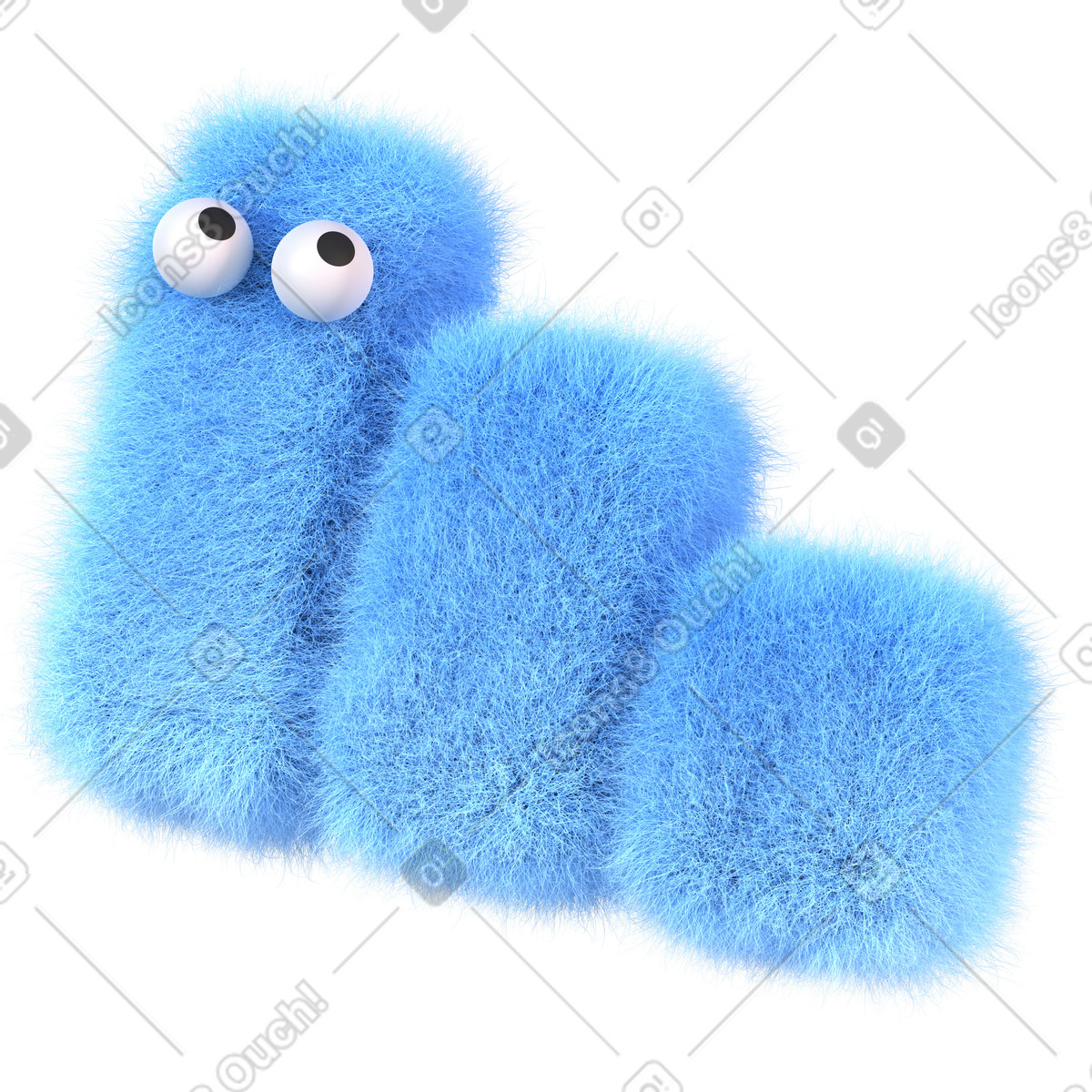 Abstrakte figur fell graph mit gesicht illustration in PNG, SVG