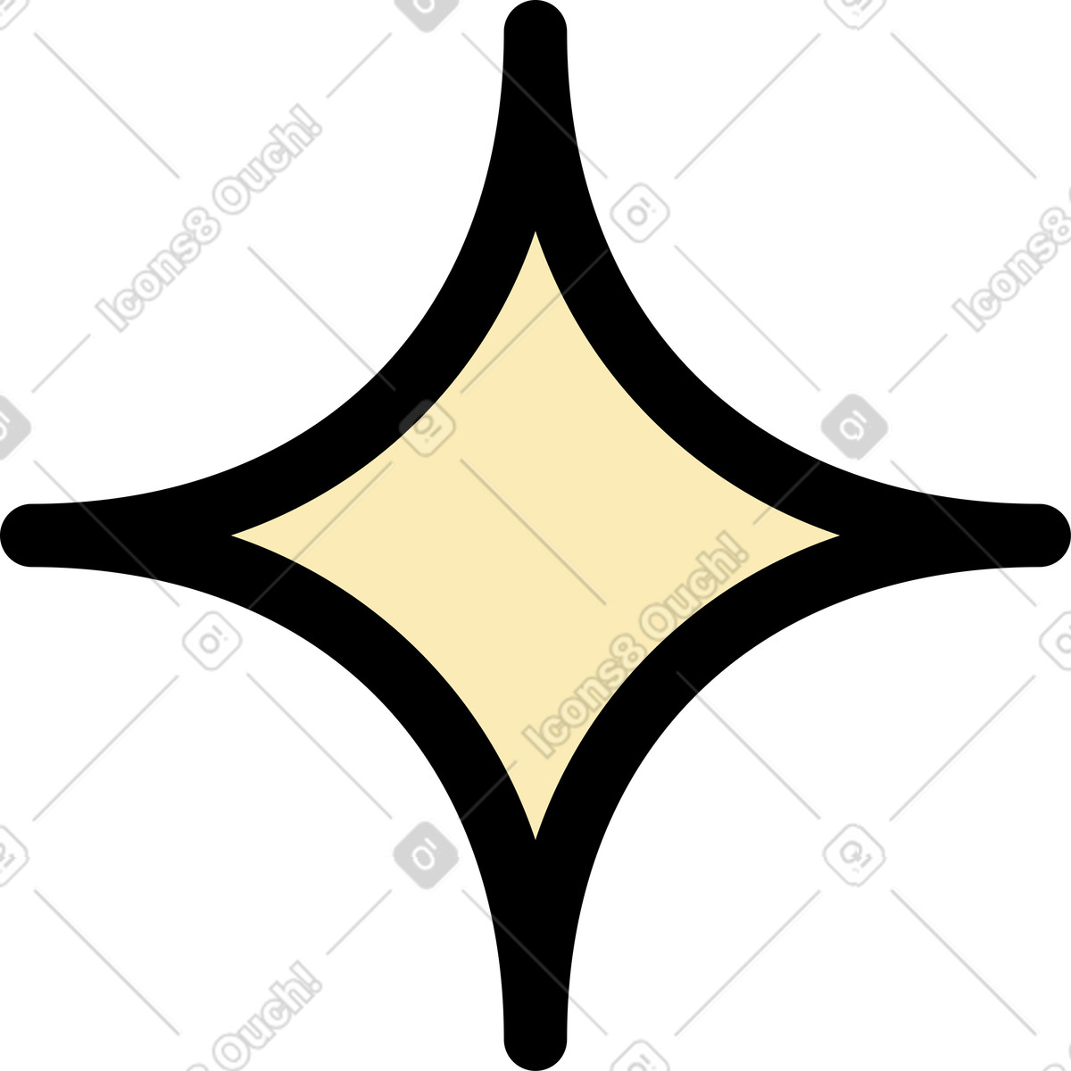 Ilustração de Brilhar em no estilo Surr para baixar em PNG, SVG