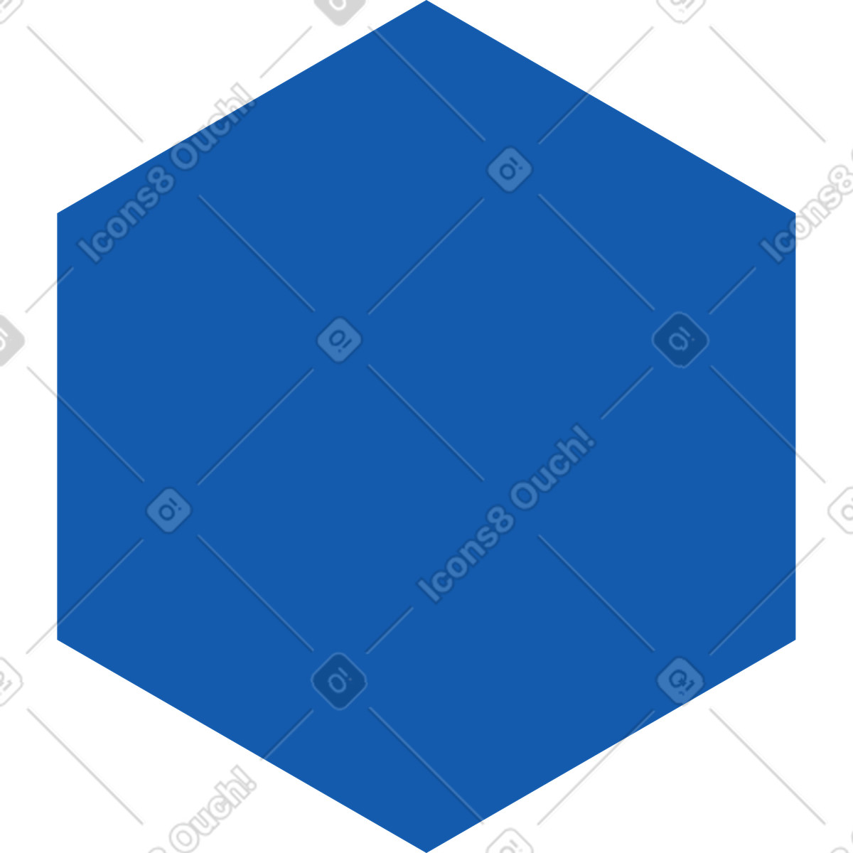下载 Pale 风格的 Blue hexagon 插画，支持 PNG、SVG 格式