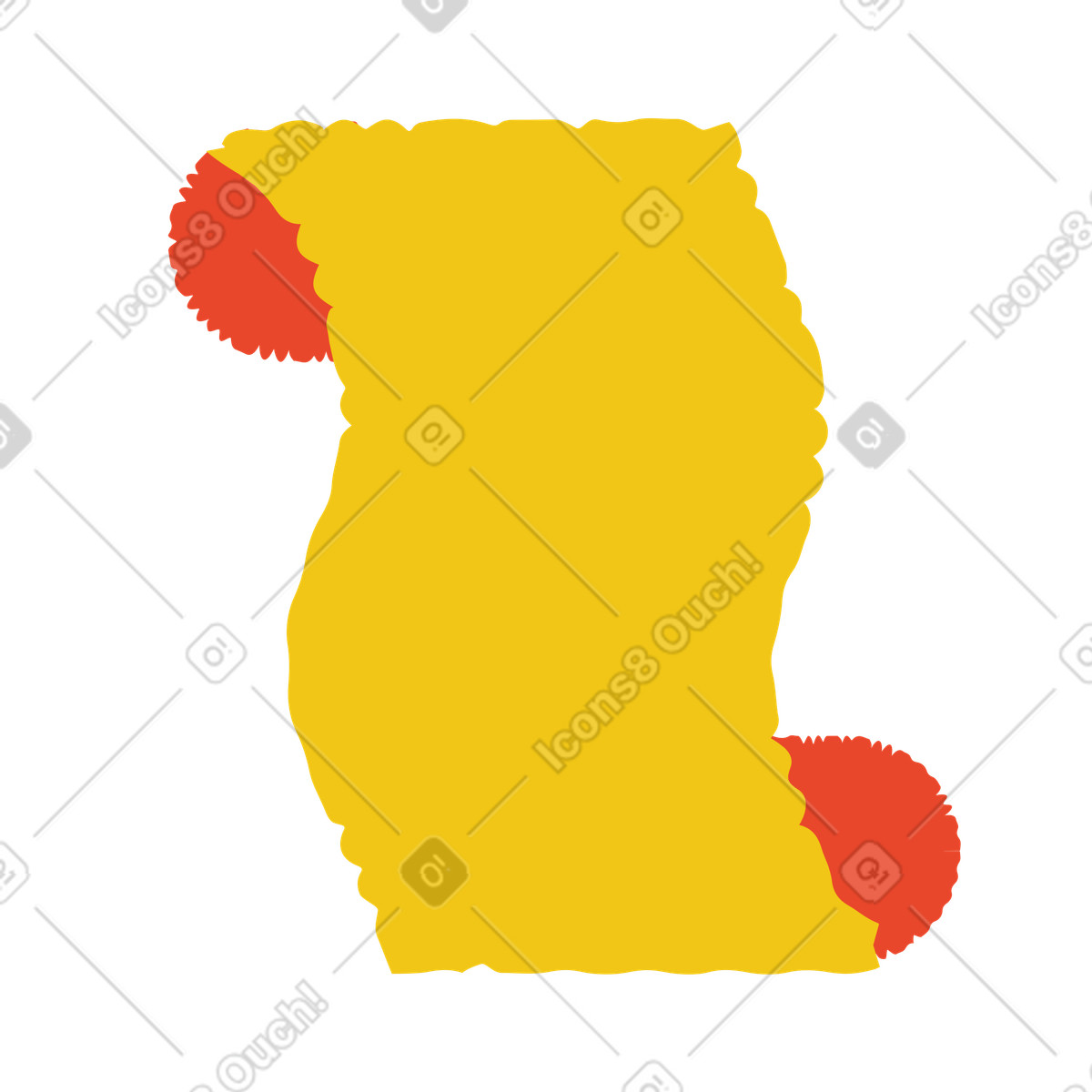 Bermuda スタイルの スクロール のイラストをPNG、SVG形式でダウンロード