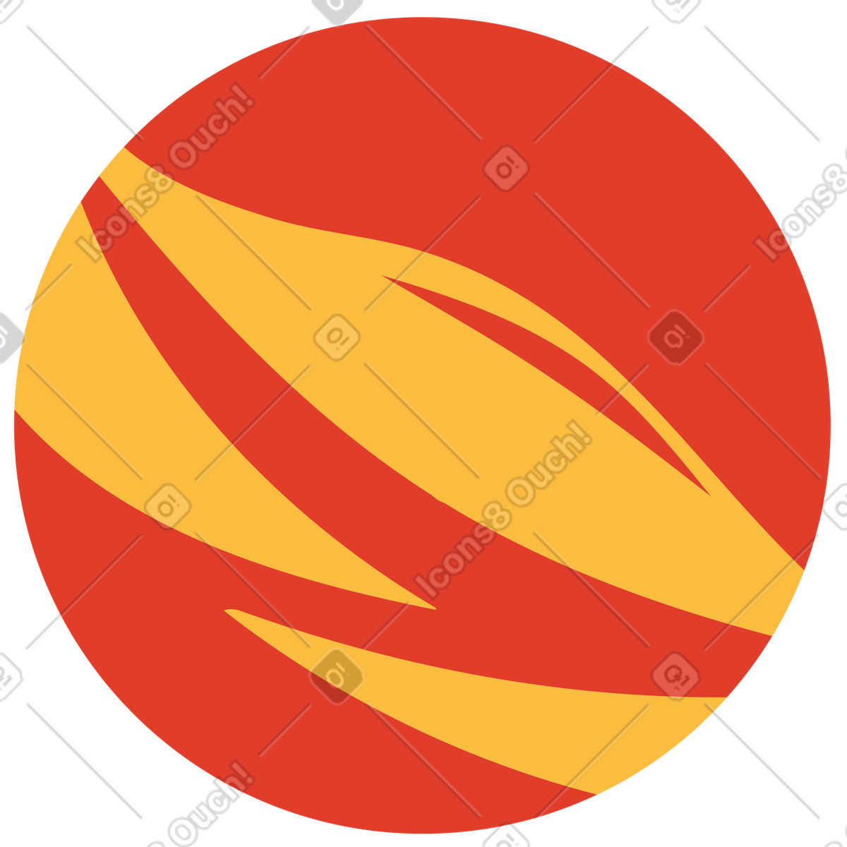Illustration Planète dans le style Burgundy à télécharger aux formats PNG, SVG
