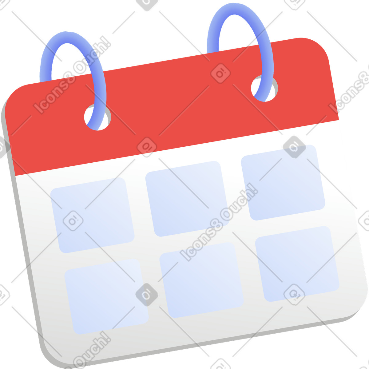 Ilustración Calendario en estilo Levels a descargar en PNG y SVG