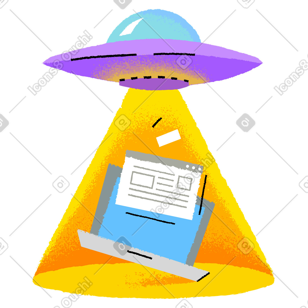 Page not found illustration in PNG, SVG