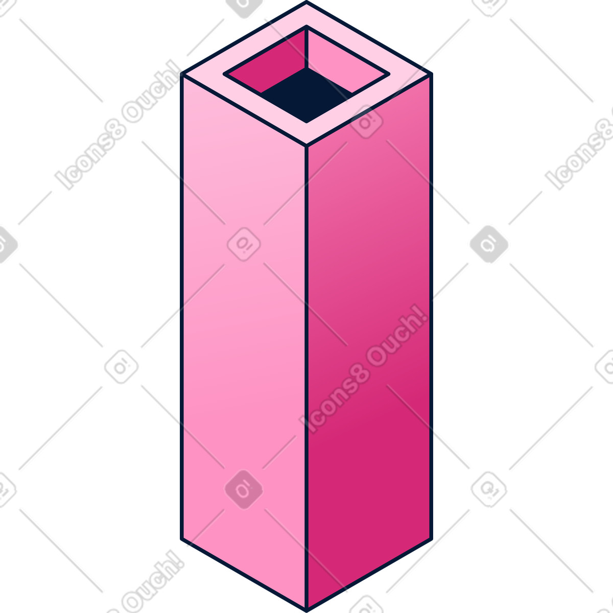 Illustration Column with hole dans le style Neat à télécharger aux formats PNG, SVG