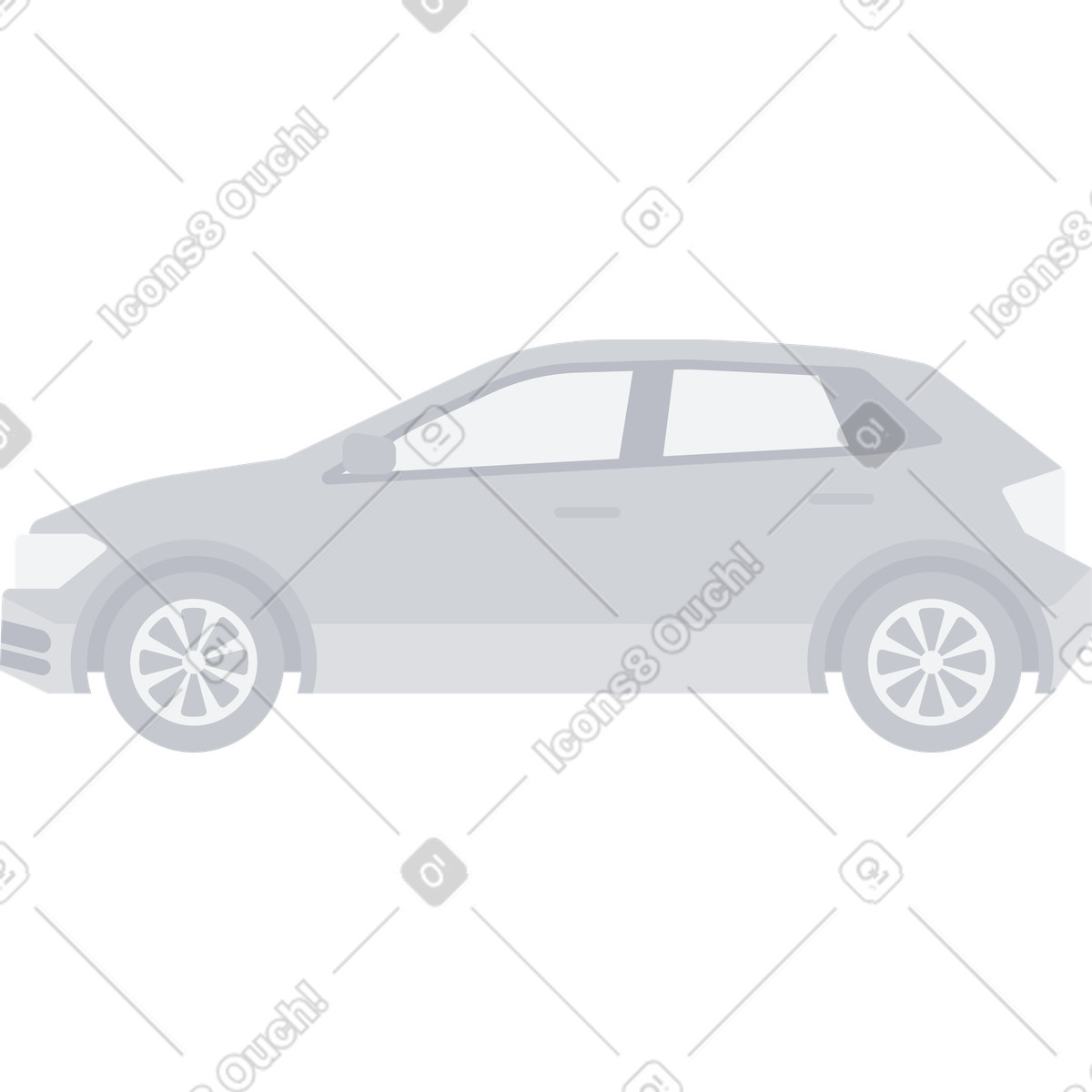 Illustration Voiture dans le style Urban à télécharger aux formats PNG, SVG