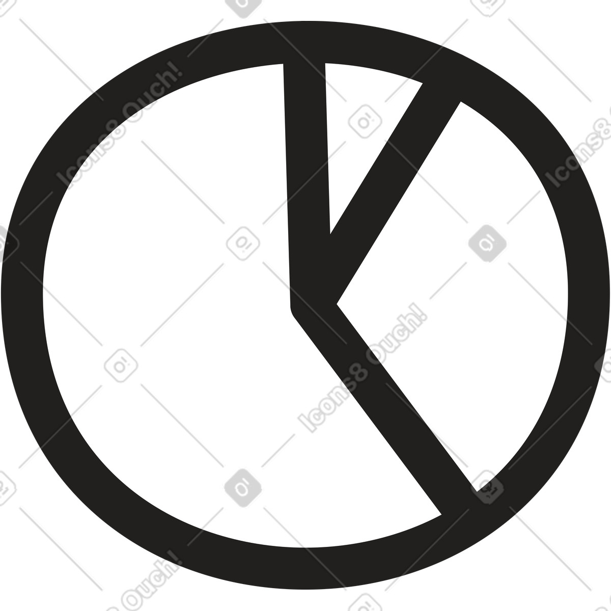Kuchendiagramm-Illustration im Little-Stil als Download in PNG, SVG