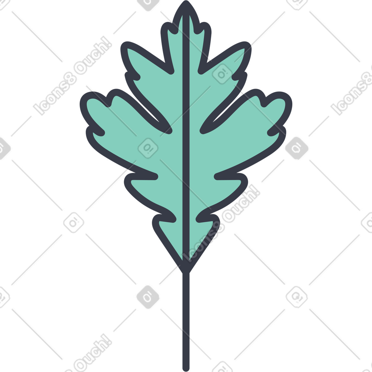 Illustration Feuille dans le style Abstract à télécharger aux formats PNG, SVG