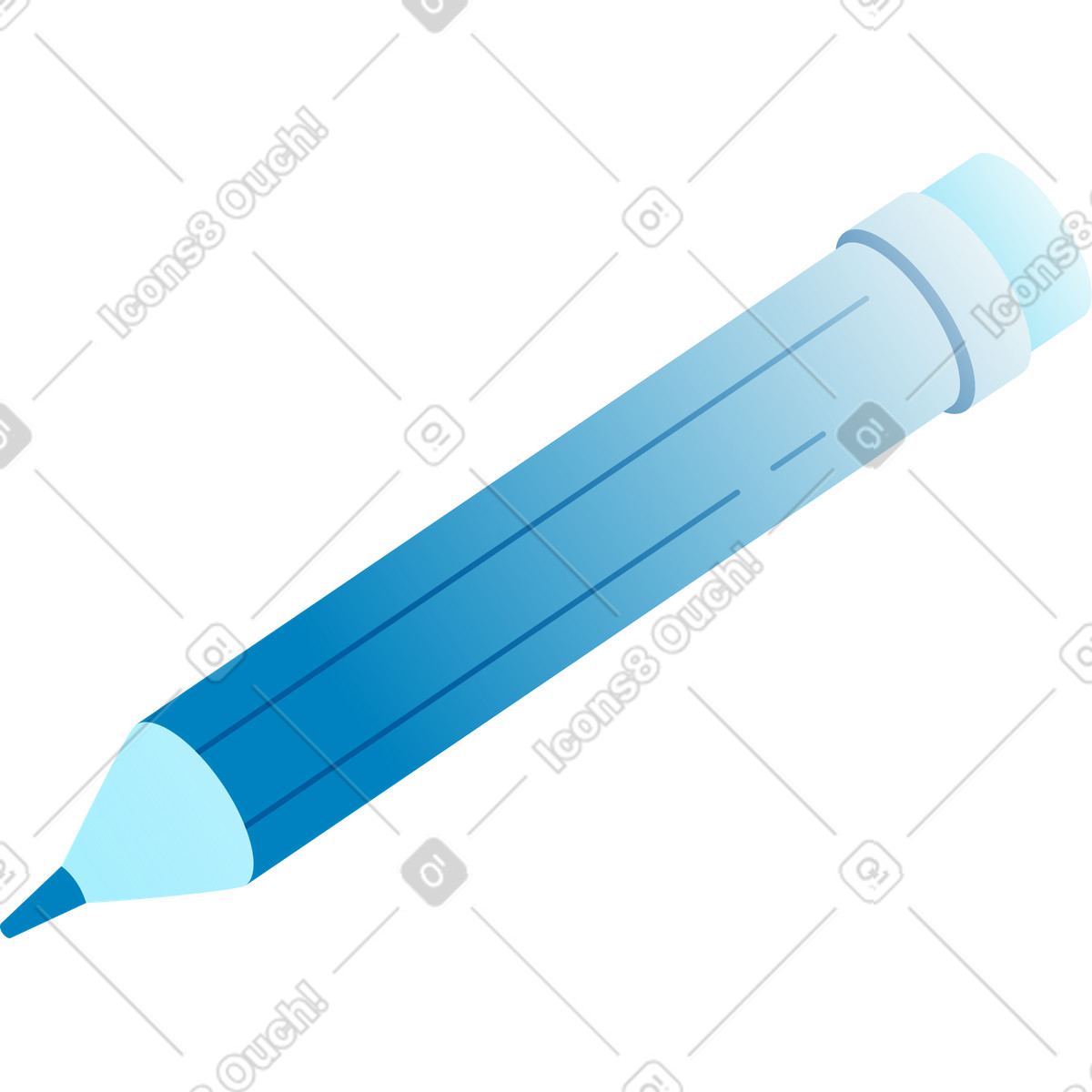 Bleistift-Illustration im Icy-Stil als Download in PNG, SVG