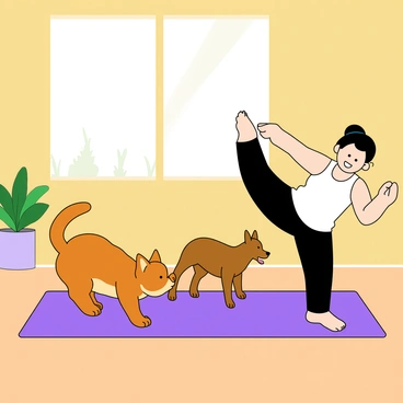 Cat cow stretch