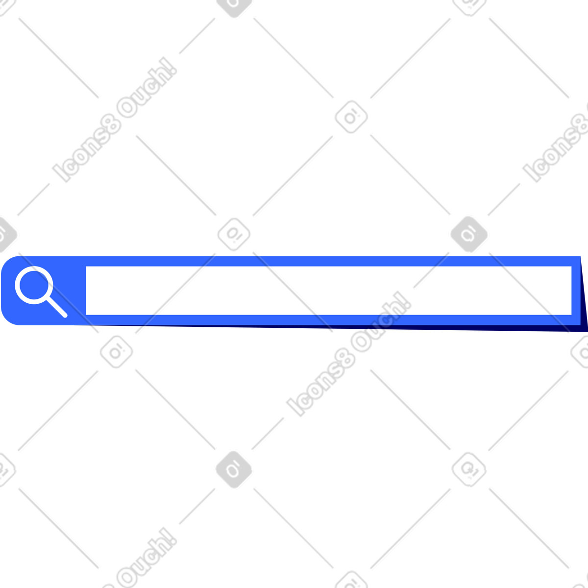 Empty browser search bar illustration in Lounge style download in PNG, SVG