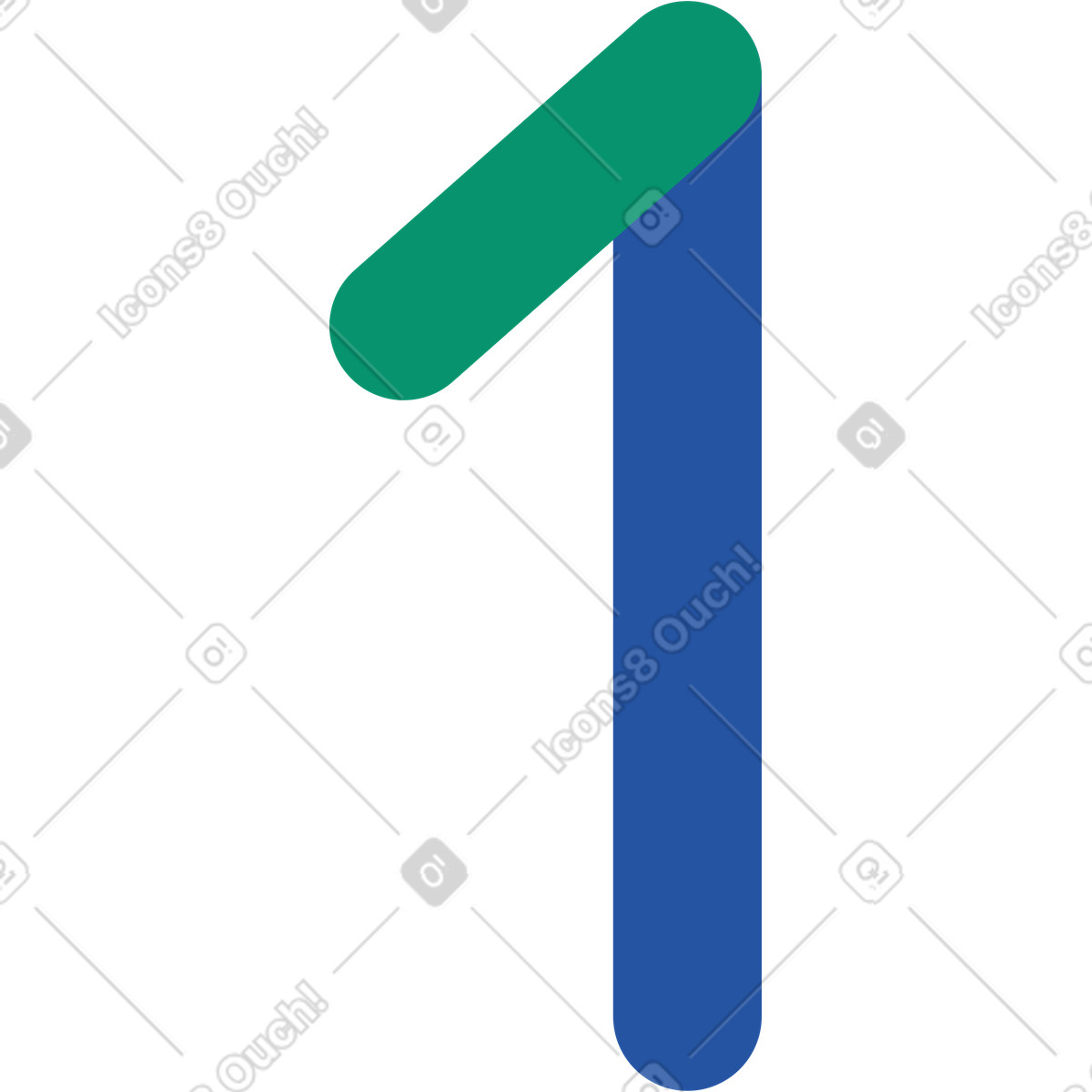 Иллюстрация Number one в стиле Spot — скачать в форматах PNG, SVG