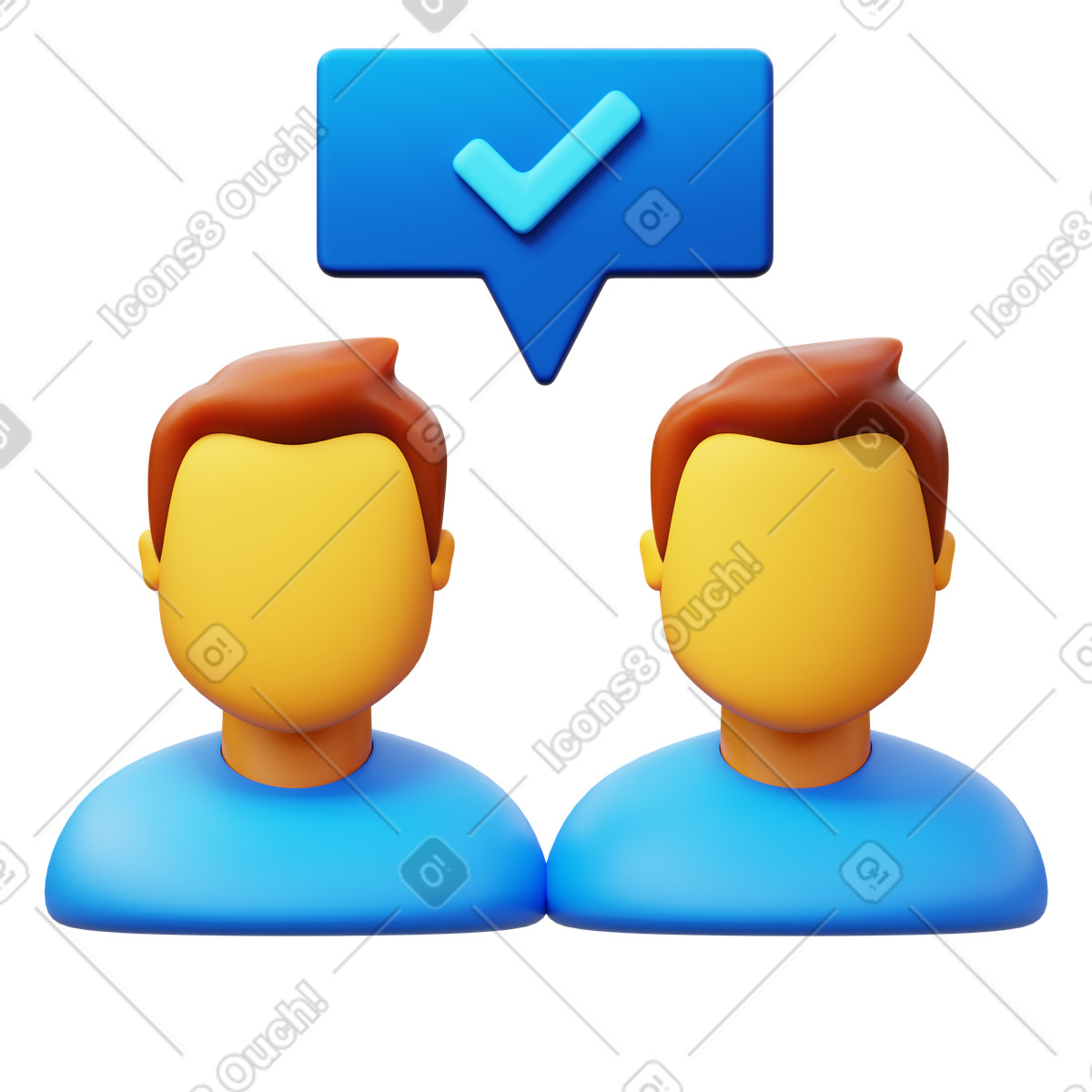 3D Fluency 스타일의 Group task 일러스트레이션 PNG, SVG 다운로드