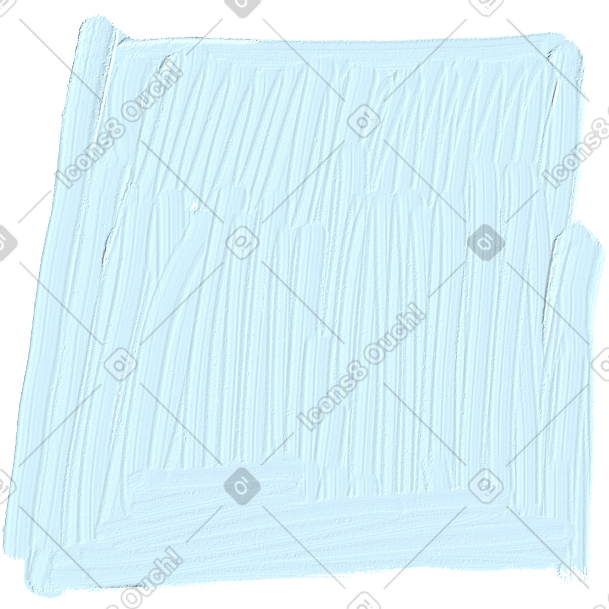Blue square illustrazione in stile Scrapbooking scarica in PNG, SVG