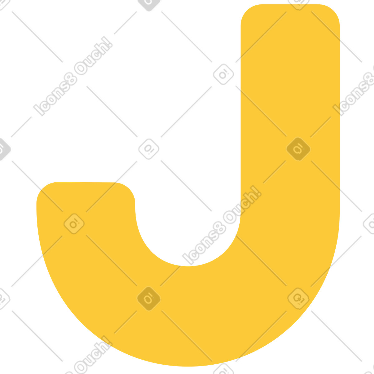 Иллюстрация Буква j сочный в стиле Juicy — скачать в форматах PNG, SVG
