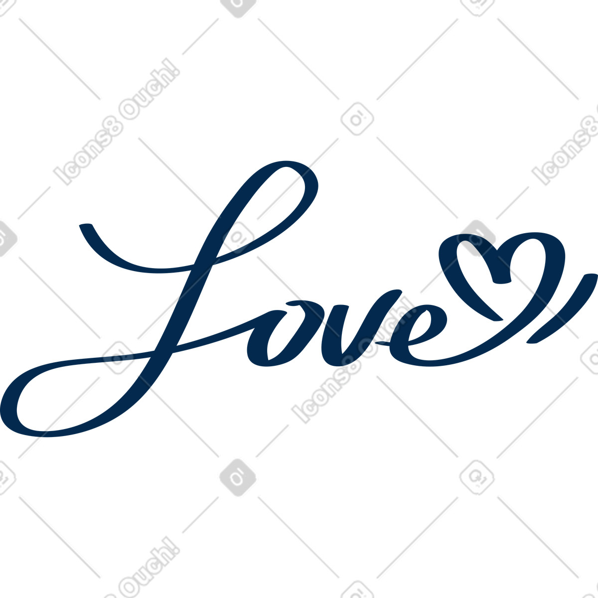 Amore illustrazione in stile Flame scarica in PNG, SVG