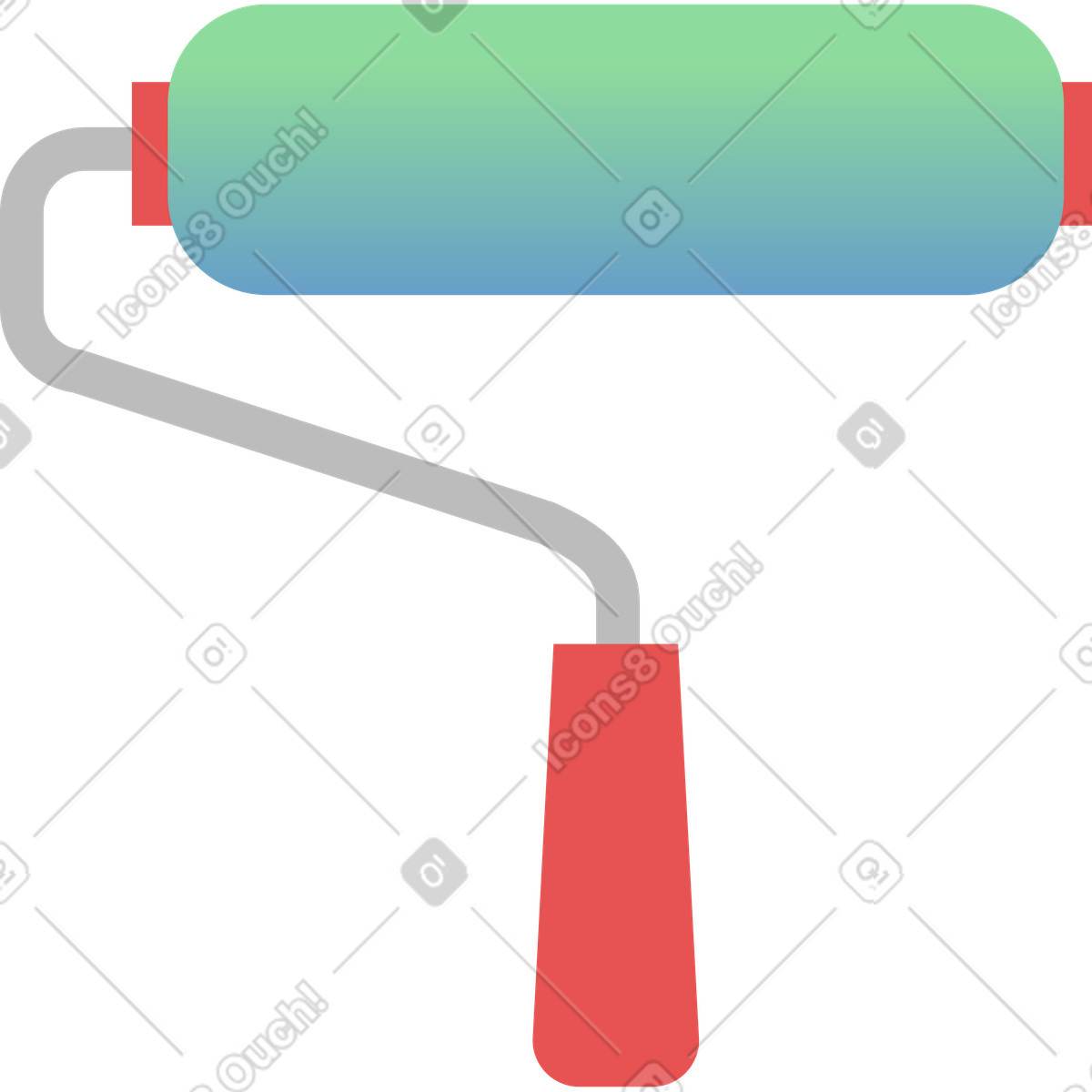 Paint-roll illustrazione in stile Pale scarica in PNG, SVG