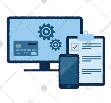 Online bank settings PNG, SVG