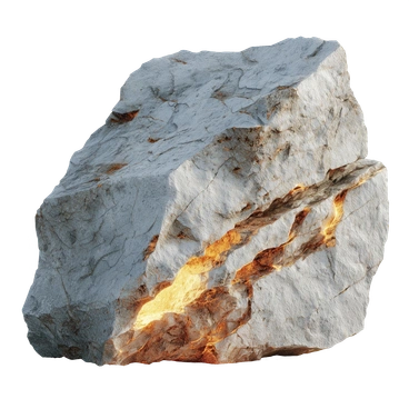 내부에서 빛나는 깨진 돌, 숨겨진 에너지와 잠재력, 돌파구와 혁신의 은유 PNG, SVG