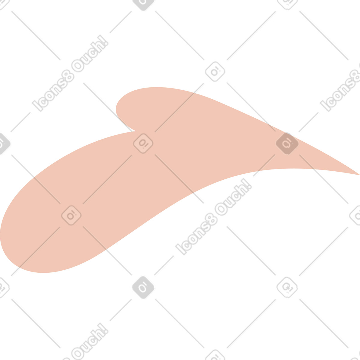 Drop illustration in Orange style download in PNG, SVG