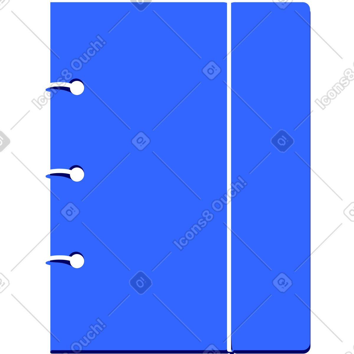 Diario ad anello illustrazione in stile Lounge scarica in PNG, SVG