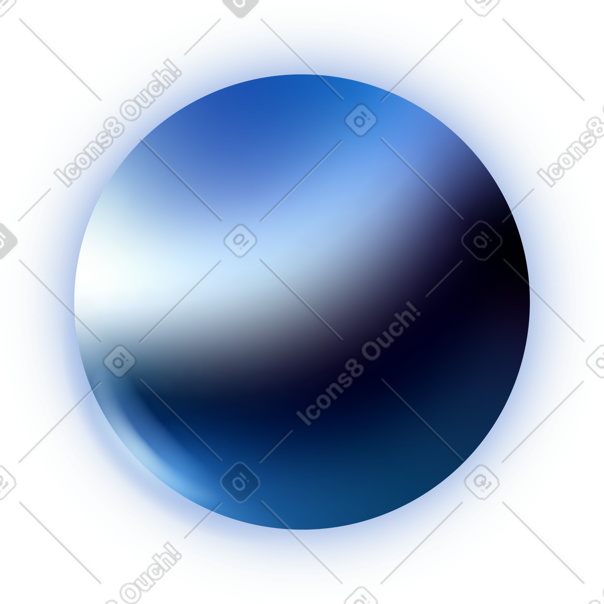 Ilustración Esfera en estilo Dimension a descargar en PNG y SVG