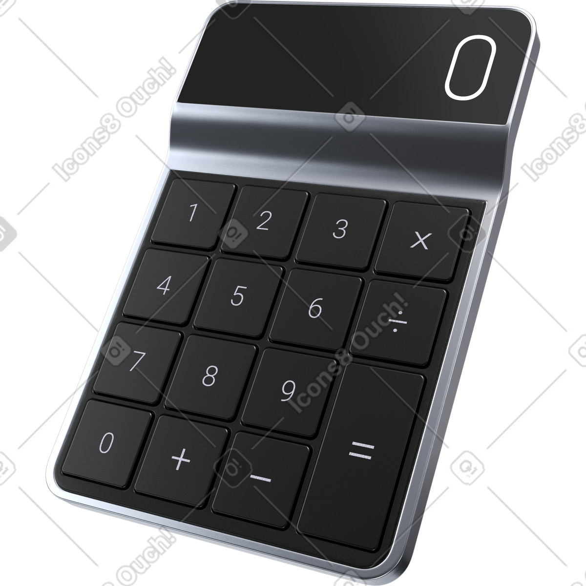 Financial calculation, business accounting tool, budget planning illustration in PNG, SVG