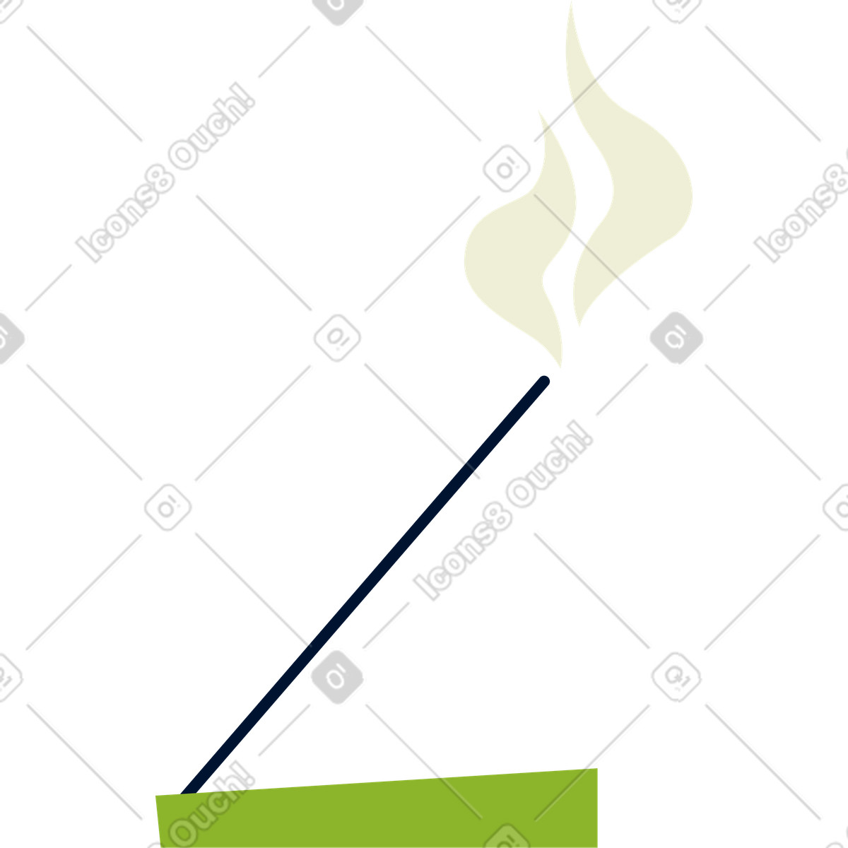 Ilustração de Incenso em no estilo Cubes para baixar em PNG, SVG