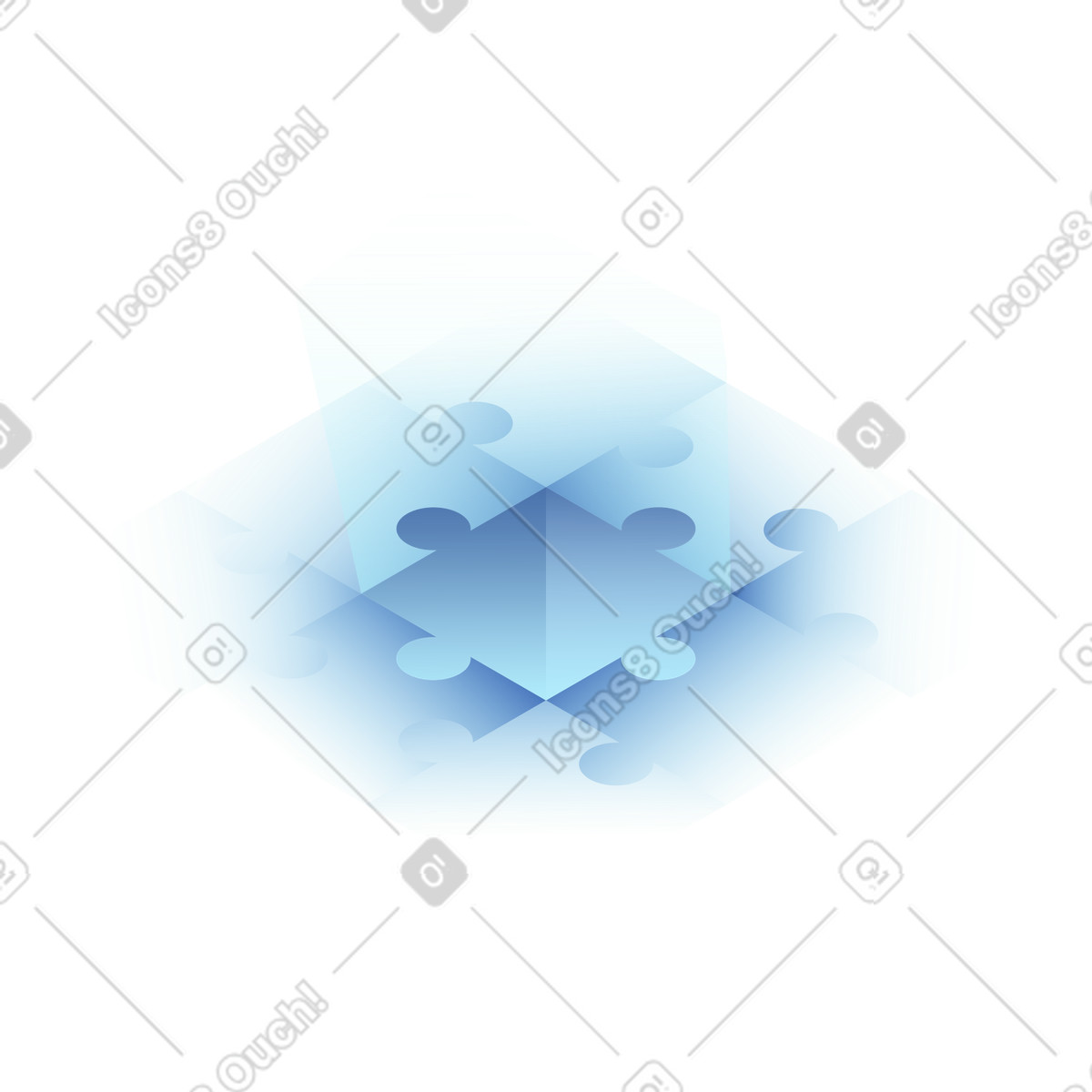 Puzzle board illustration in Quantum style download in PNG, SVG