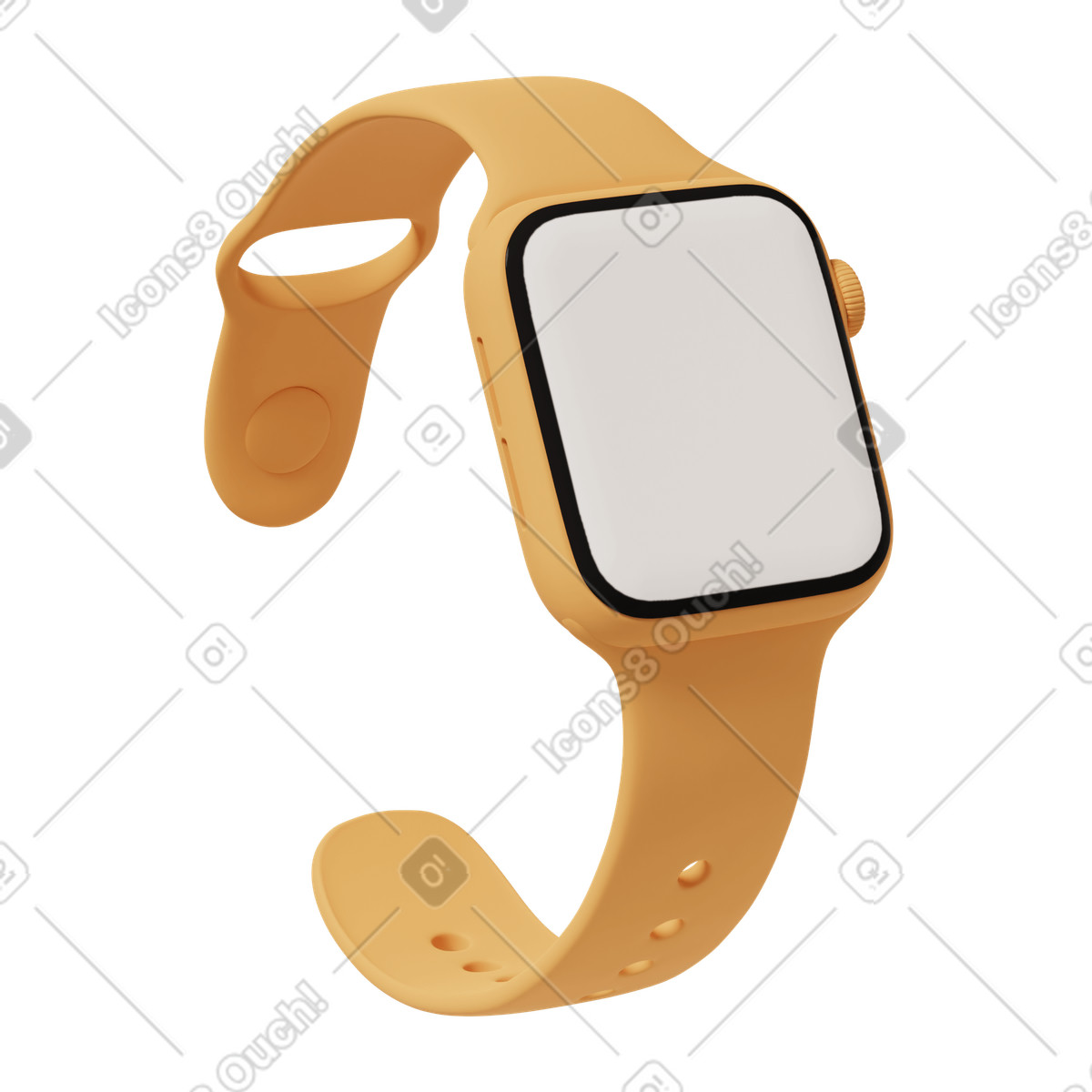 Smart watch open illustration in 3D Casual life style download in PNG, SVG