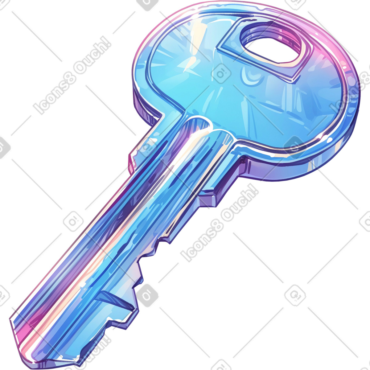 Key illustration in Glazy style download in PNG, SVG