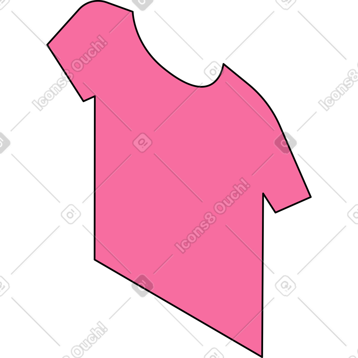 T-shirt illustration in Project style download in PNG, SVG