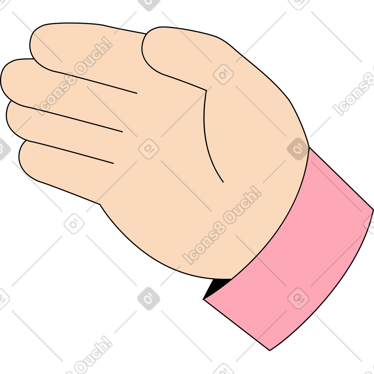 下载 Kindy 风格的 手 插画，支持 PNG、SVG 格式