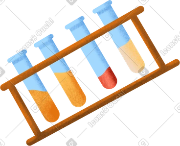 Laboratory flasks with liquids PNG, SVG