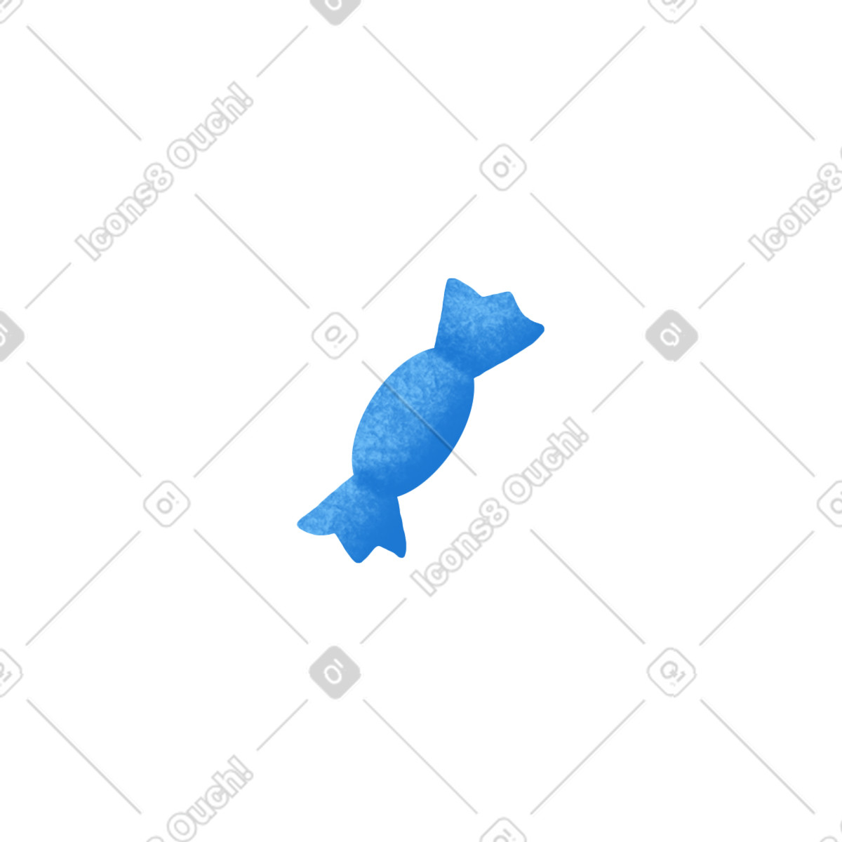 Blue candy-Illustration im Gleam-Stil als Download in PNG, SVG