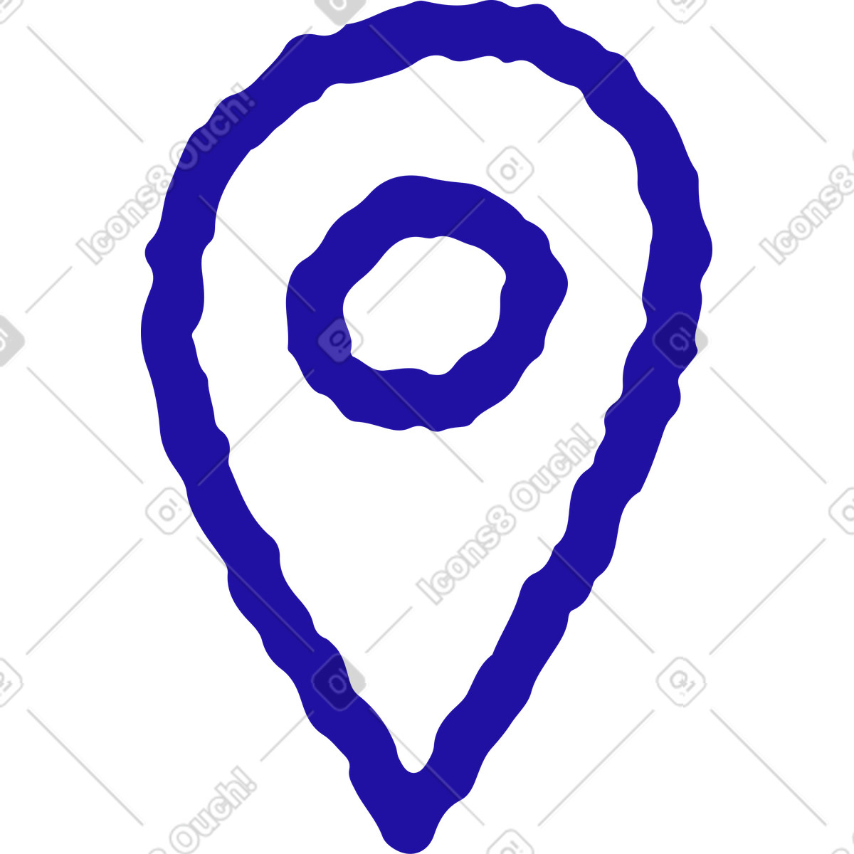 Standortsymbol-Illustration im Whimsy-Stil als Download in PNG, SVG