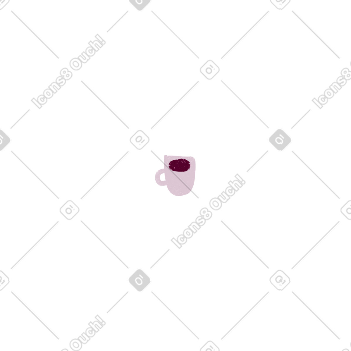 Tazza illustrazione in stile Fabulous scarica in PNG, SVG
