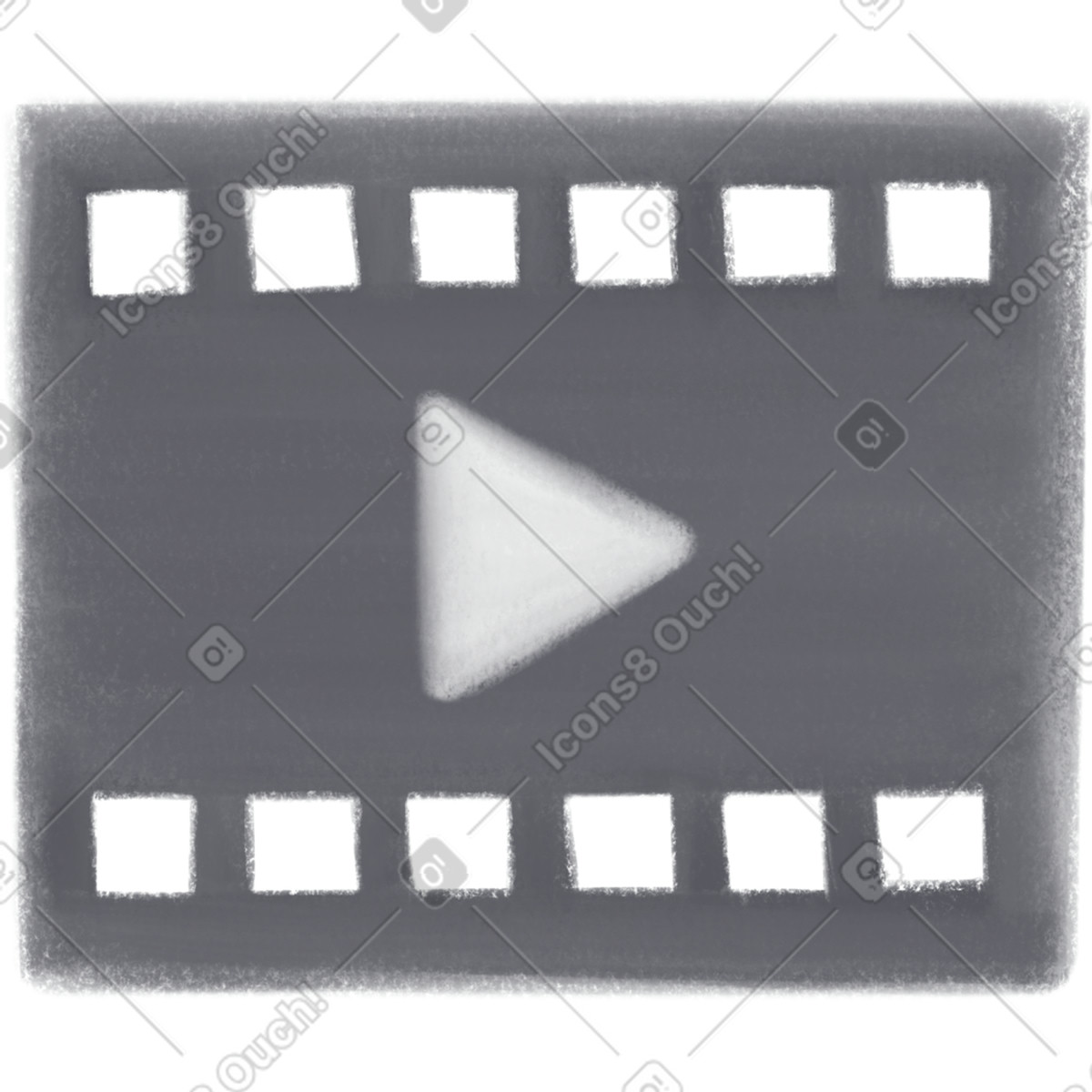 Film illustrazione in stile Mushy scarica in PNG, SVG