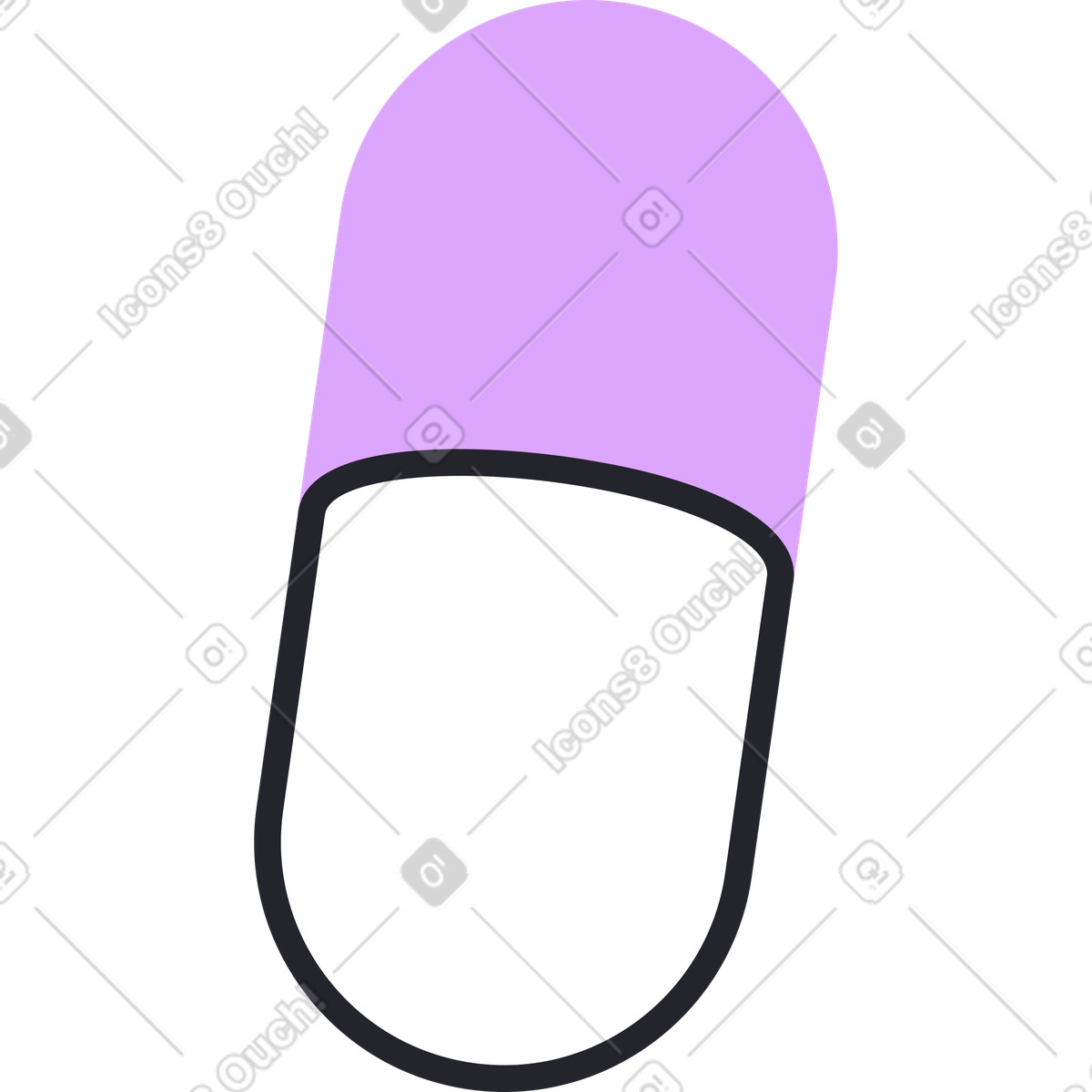 Grapy スタイルの 医療ピル のイラストをPNG、SVG形式でダウンロード