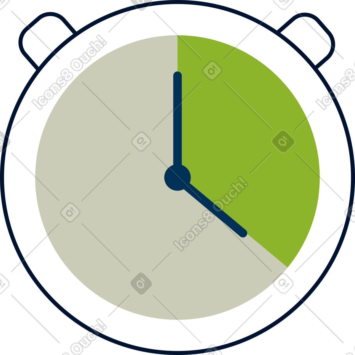Timer illustration in Cubes style download in PNG, SVG