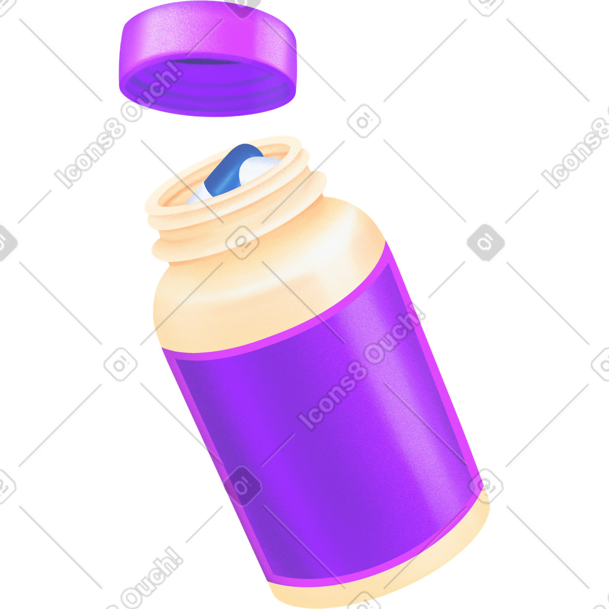 Ilustração de Bottle with pills em no estilo Smart para baixar em PNG, SVG