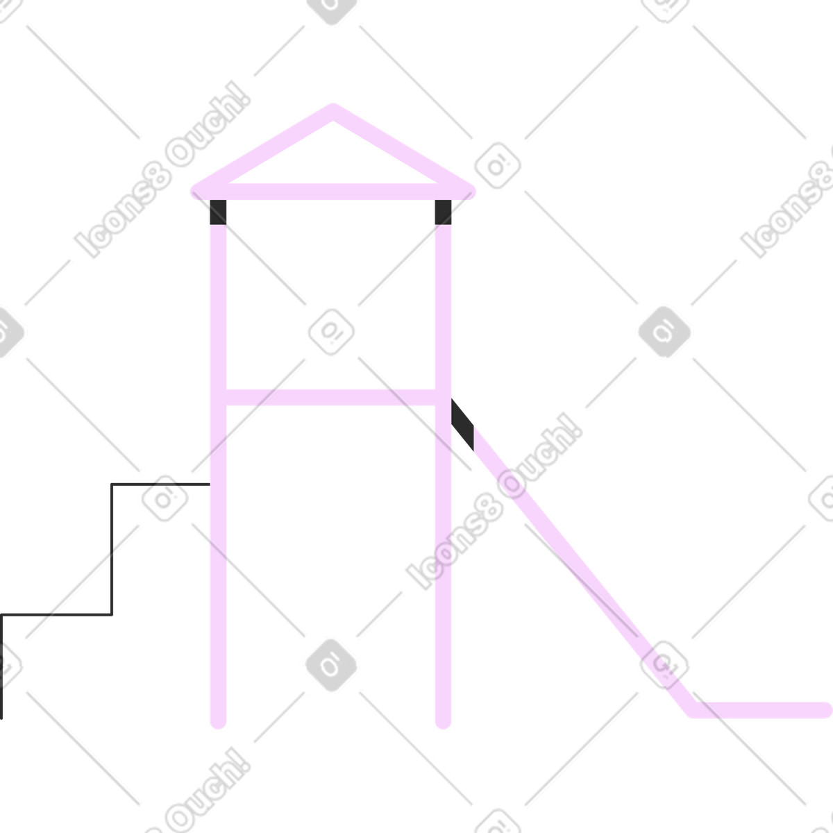 Ilustração de Parque infantil em no estilo Marginalia para baixar em PNG, SVG
