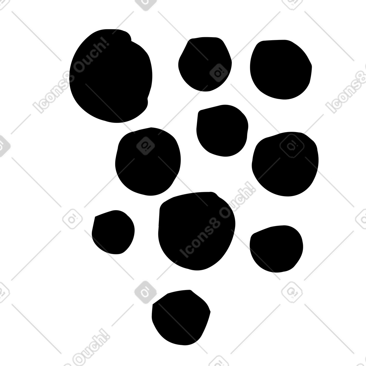 Ilustração de Pontos em no estilo Scandi para baixar em PNG, SVG