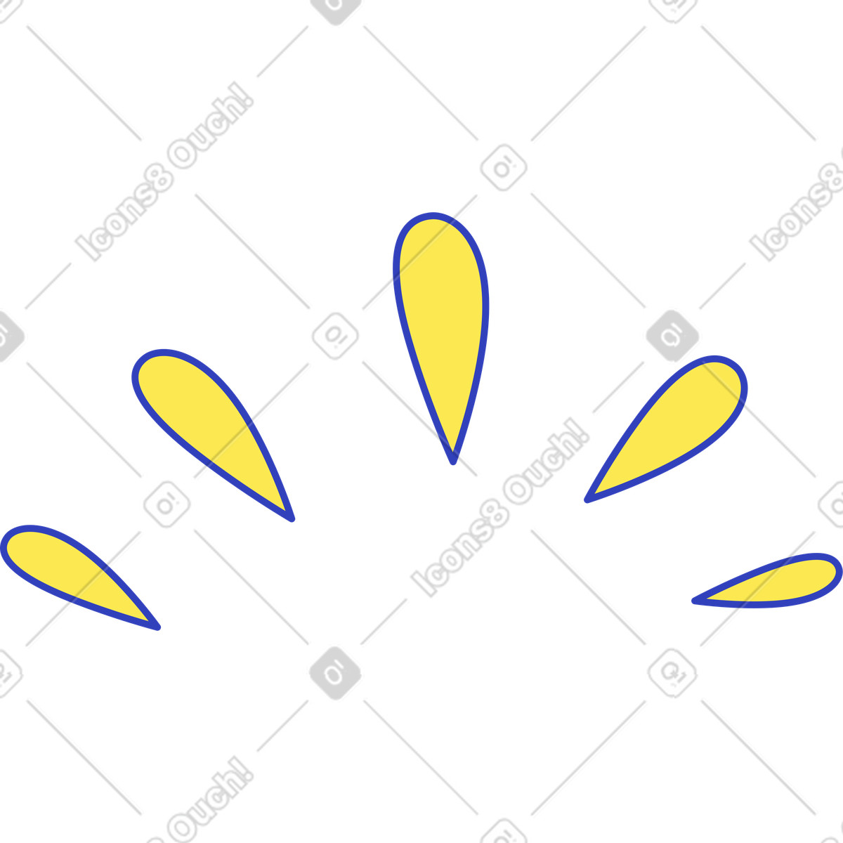 Scintille illustrazione in stile Eyeful scarica in PNG, SVG