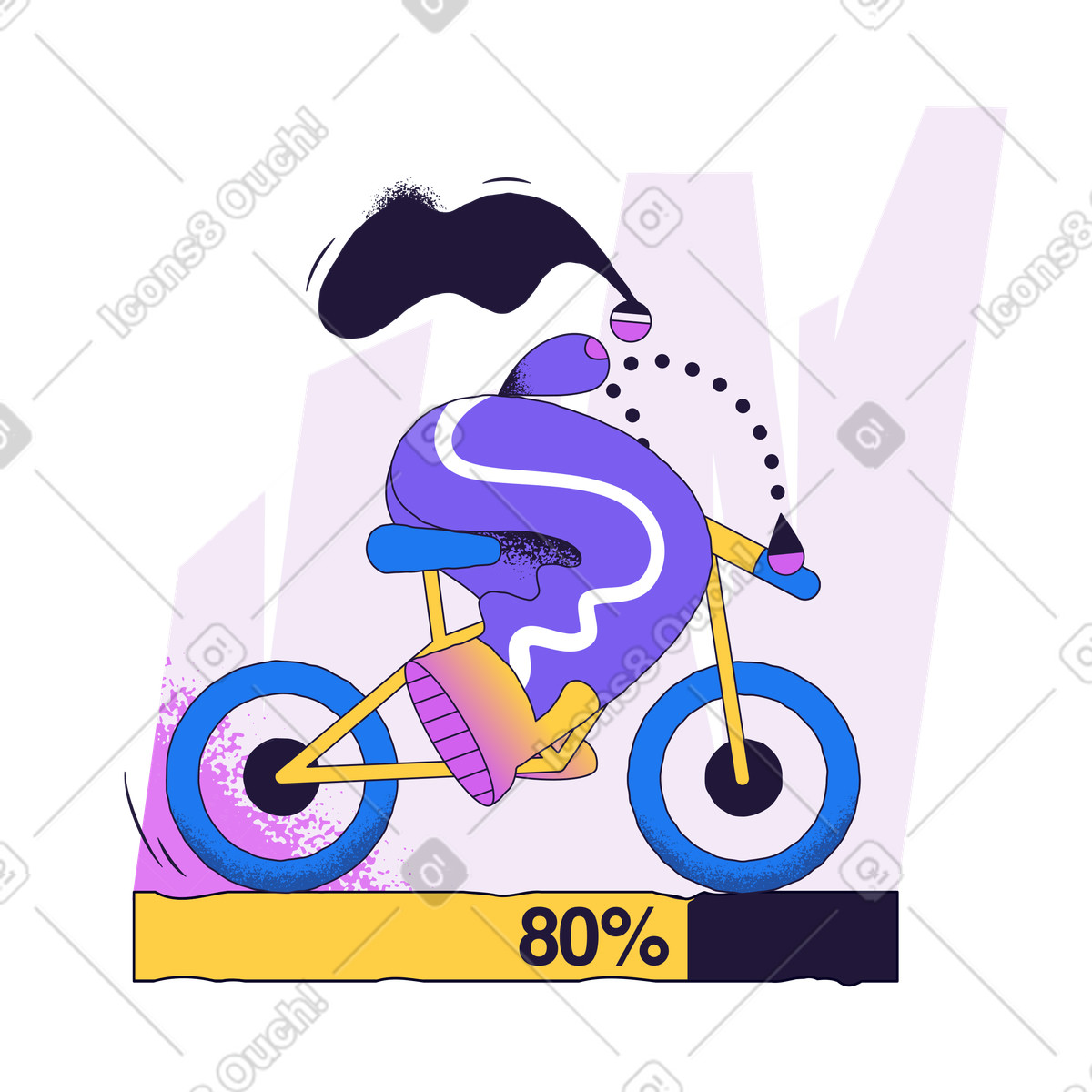 Ilustração de Em andamento no estilo Conifer para baixar PNG, SVG