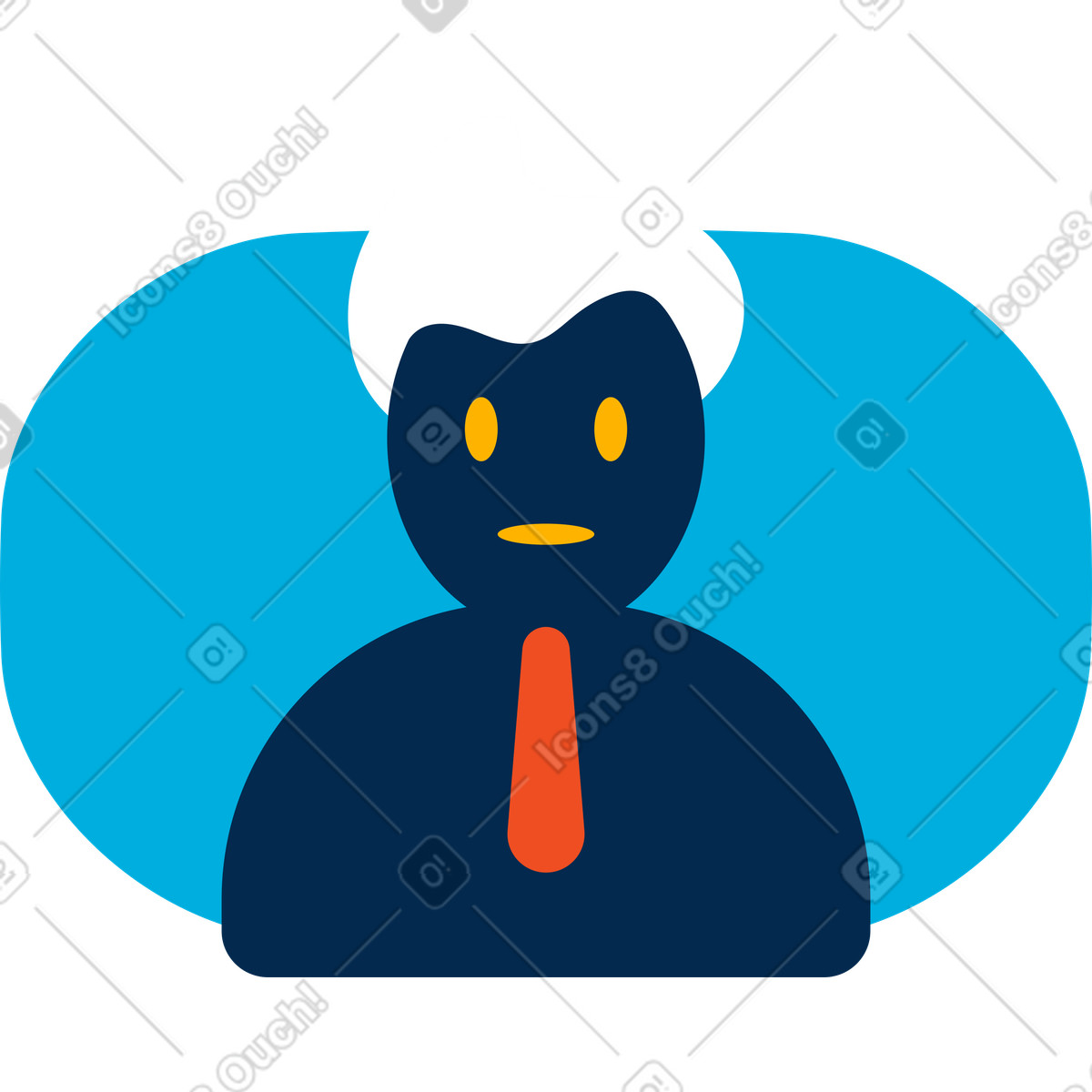 Id uomo illustrazione in stile Flame scarica in PNG, SVG